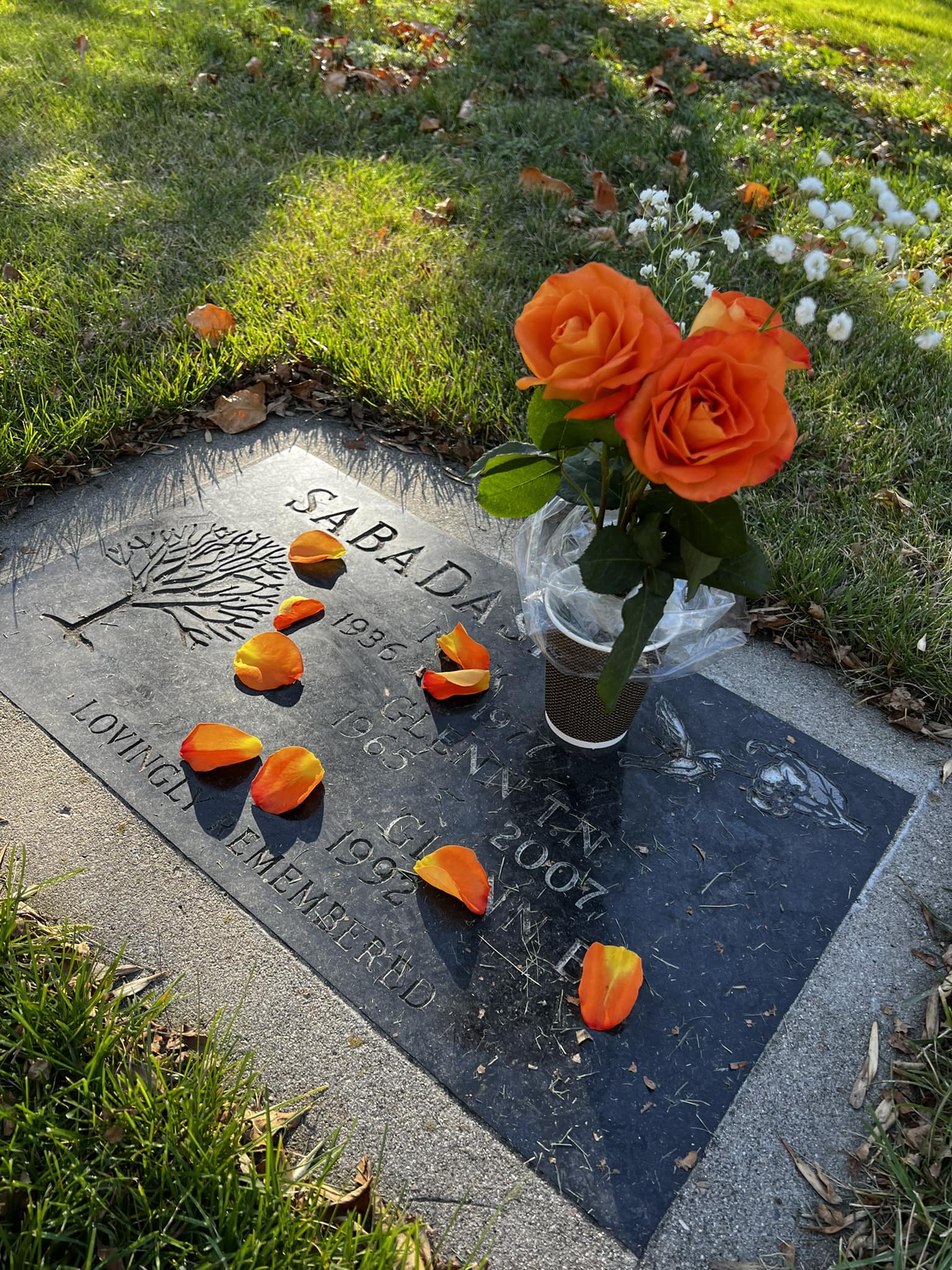 Bradwell Cemetery showing historic monuments and the open Saskatchewan prairie landscape